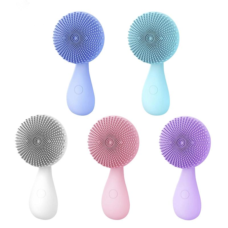 mini rotation vibration silicone face brush
