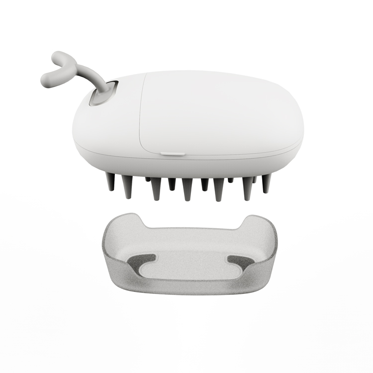 Silicone wide tooth comb scalp massager oil applicator