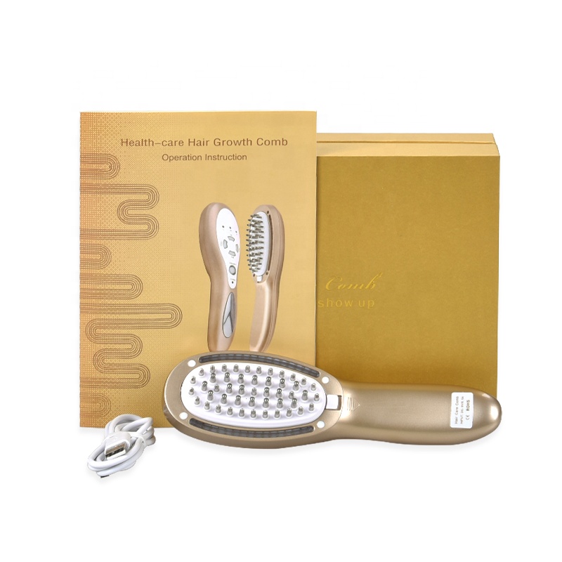Electric scalp massager vibration,photon,positive nagative ion