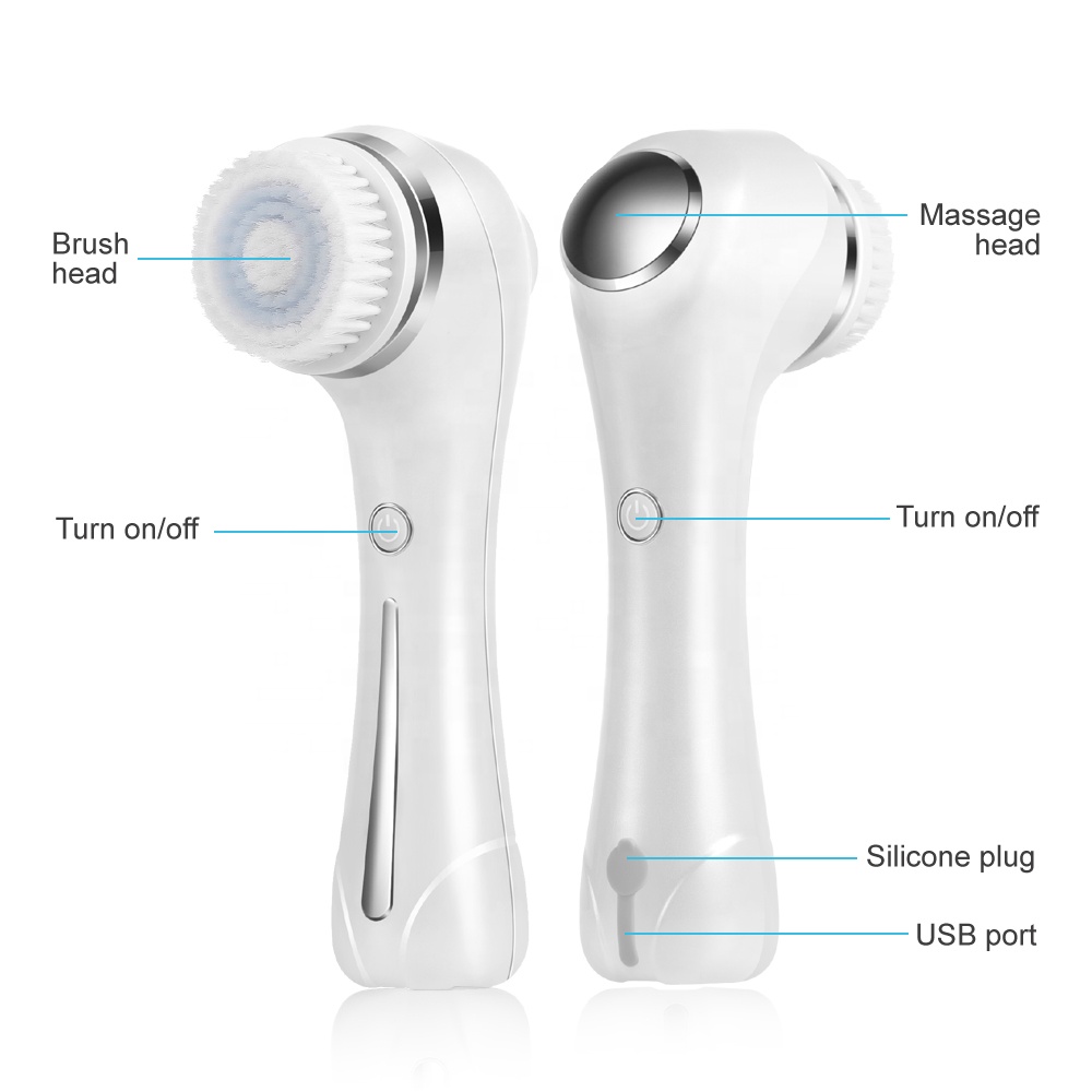 2 in 1 Portable Facial Cleansing Massager